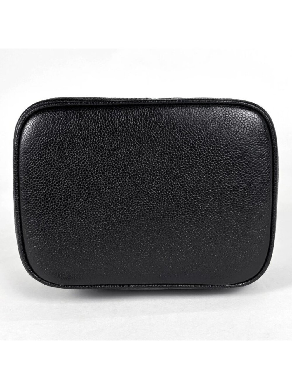 Chanel CC Logo Vanity Makeup Case Pouch Caviar Leather Black - Picture 3 of 8